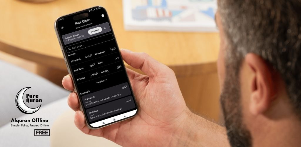 Pure Quran App Interface